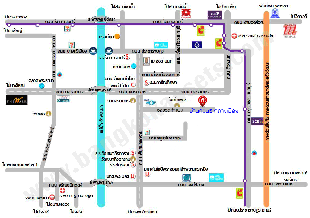บ้านมือสองตกแต่งใหม่ ม.บ้านสวน5 กลางเมือง พิบูลย์สงคราม บ้านแฝด 3 ชั้น หลังมุม เนื้อที่ 39.4 ตร.ว. ฟังก์ชัน 4 ห้องนอน 3 ห้องน้ำ จอดรถได้ 2 คัน ราคาคุ้มสุดในย่านนี้! บนสุดยอดทำเล! เชื่อมถนนพิบูลย์สงคราม, วงศ์สว่าง, นครอินทร์ และติวานนท์ ใกล้จุดขึ้นทางด่วนศรีรัช-วงแหวนรอบนอก และรถไฟฟ้า "สถานีแยกติวานนท์"